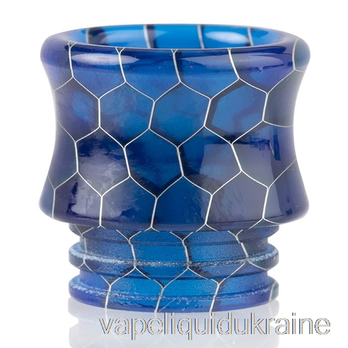 Vape Ukraine 810 Crown Snake Skin Resin Drip Tip Blue